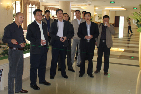 黎元忠向王书记一行先容项目区位概况